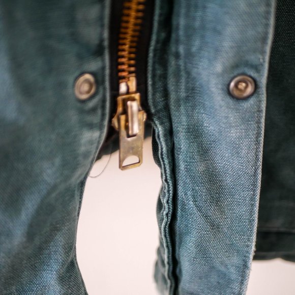 Vintage Emerald Green Carhartt Chore Coat AMAZING LOOKING - Picture 7 of 13